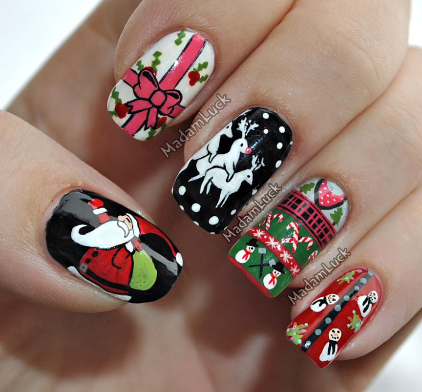 Nail Christmas Designs Pictures Wallpapers